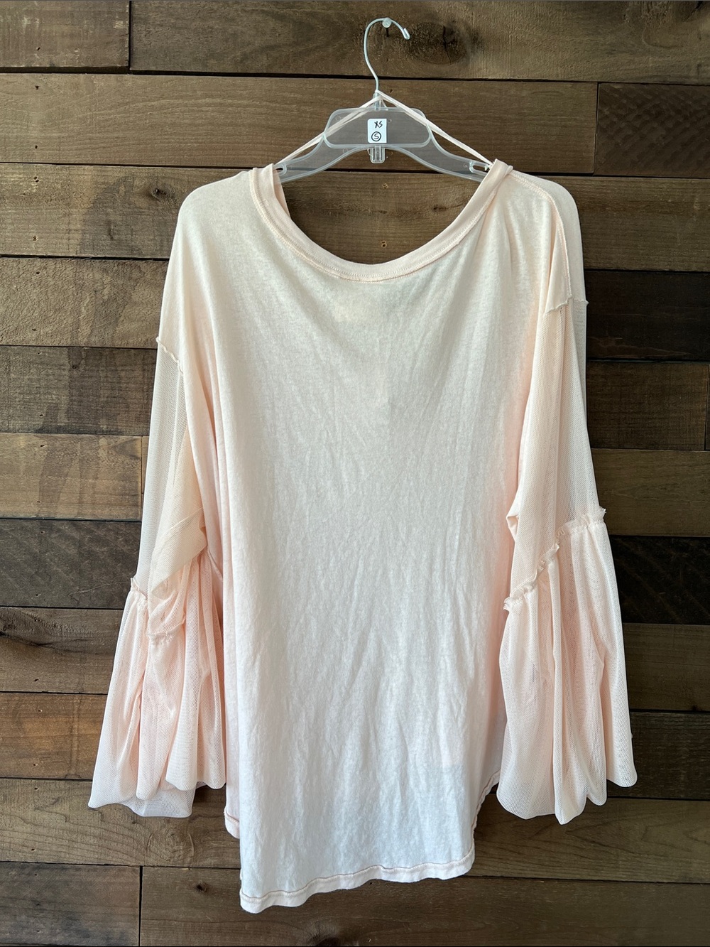 NWT Free People Women's Still Got It Tee Bell Sleeve Top in Peach Size Medium - Picture 5 of 7
